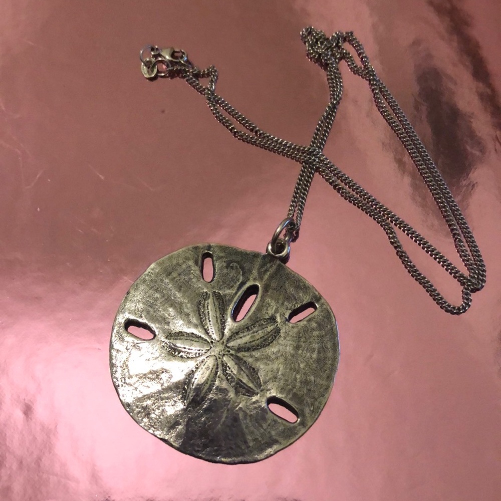James Avery Large Sand Dollar Pendant and Chain